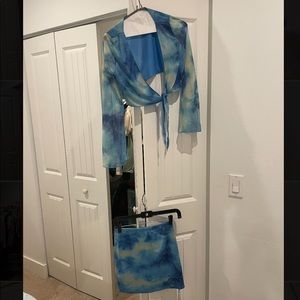 Shein matching skirt set